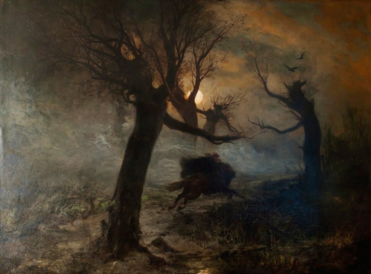 Юлий Юльевич Клевер, Лесной царь, 1887 (Johann Wolfgang Goethe «Erlkönig»)