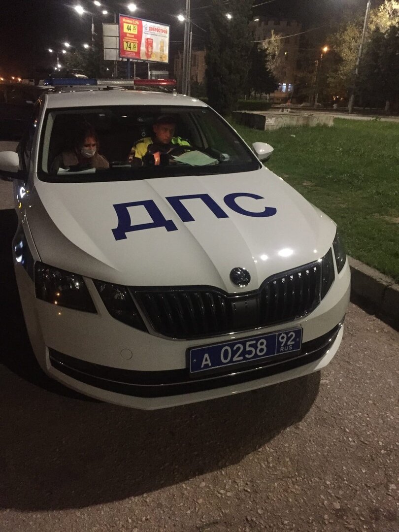 Автомобиль ДПС в г. Севастополе