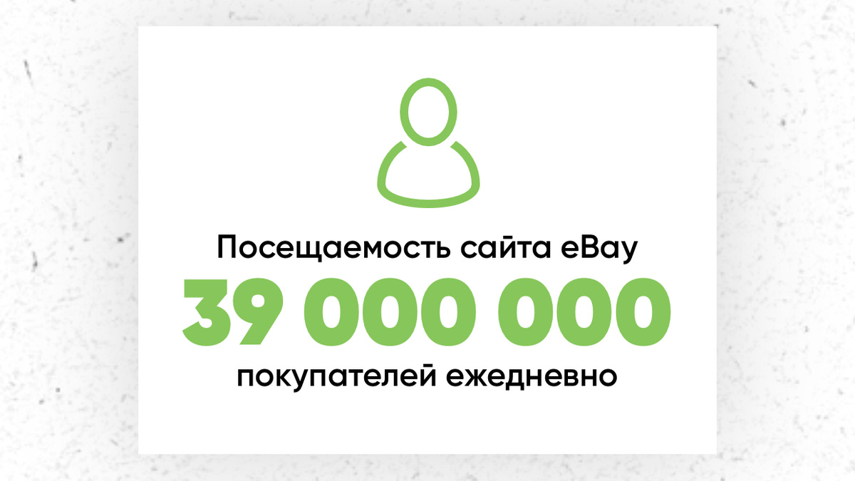 Скриншот статистики посещаемости сайта eBay. 