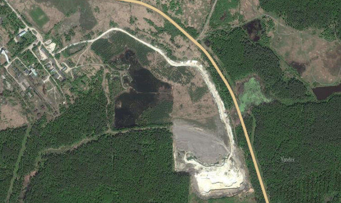 Песковский щебеночный карьер. Источник: Яндекс карты. 