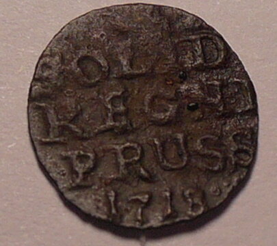 Пруссия 1 шиллинг 1718 год