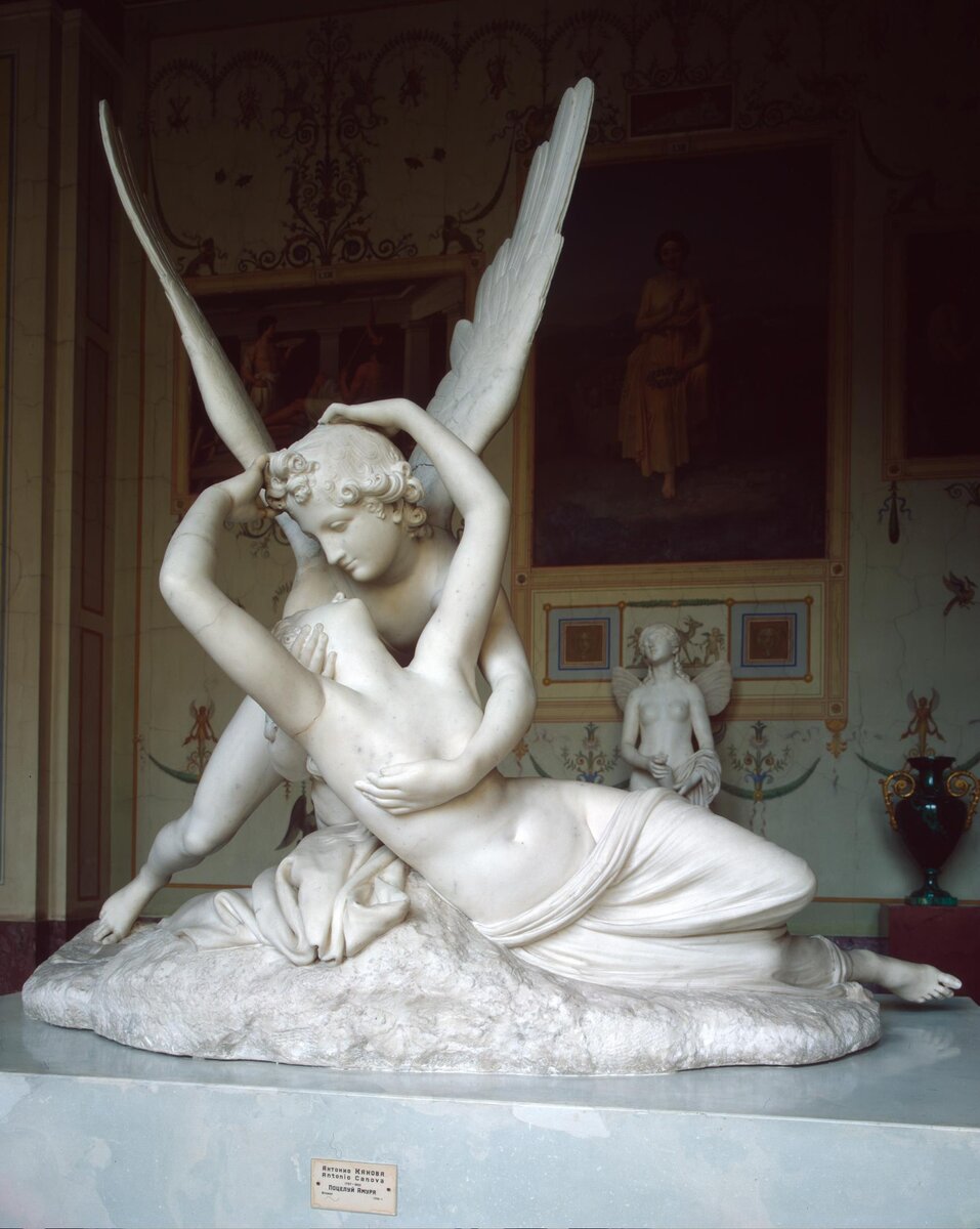 Антонио Канова "Амур и Психея (Поцелуй Амура)", 1794-1799. Эрмитаж, Петербург.