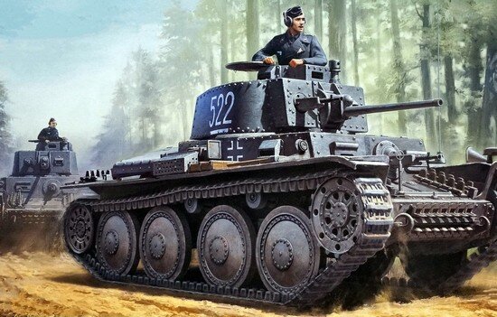 Чешский легкий танк Pz.Kpfw.38(t)
