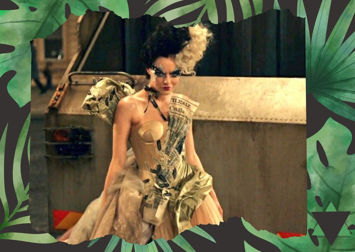 Платье Круэллы из выкинутых на мусорку вещей