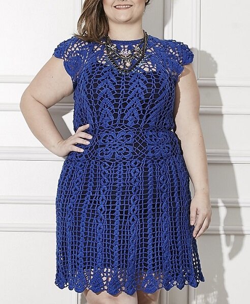 Летнее платье крючком.