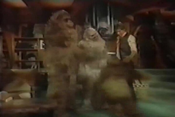 Если очень приглядеться, можно разглядеть Хана Соло и несколько вуки.