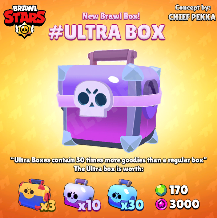 Brawl Stars Box ультра ящик. Brawl Stars бокс.