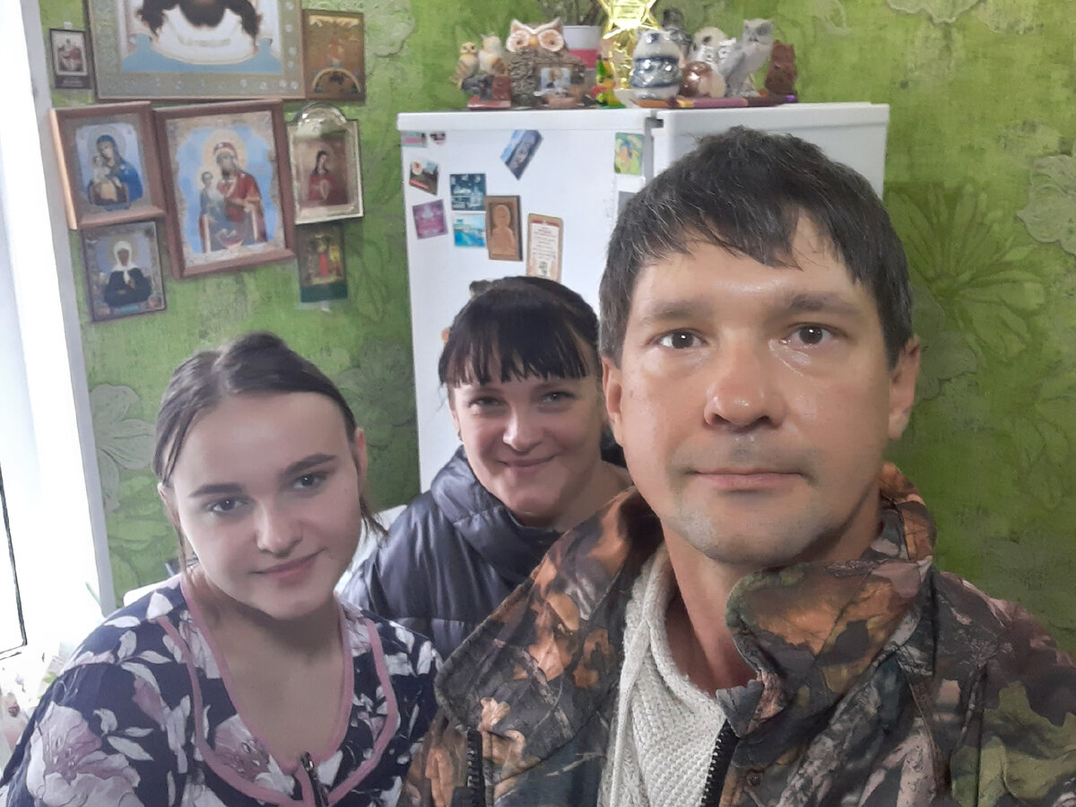 С Надеждой и ее дочкой