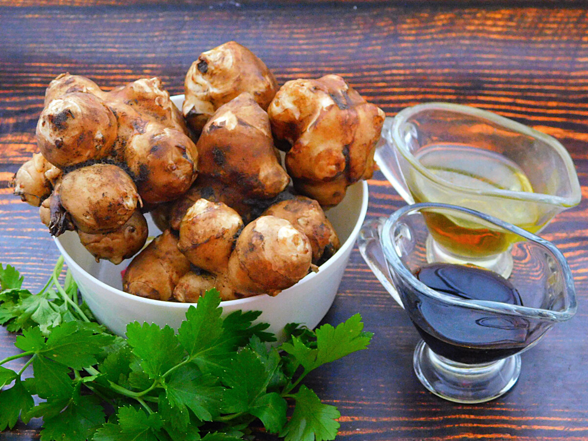 Недавно открыла для себя новое вкусное блюдо: жарим топинамбур в соусе ромеско L