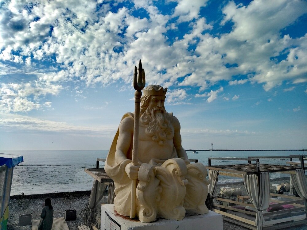 Наш Нептун-хулиган. Фото автора