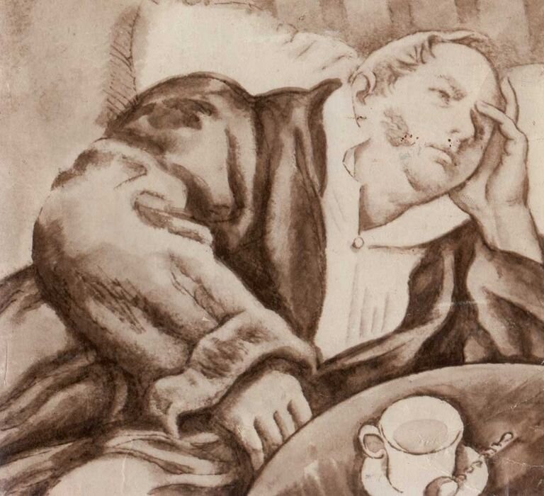 Иллюстрация к роману И. А. Гончарова "Обломов"(1847 - 1859). Взята из свободного доступа в Интернет с сайта magisteria. ru. Для усиления впечатления от текста. 