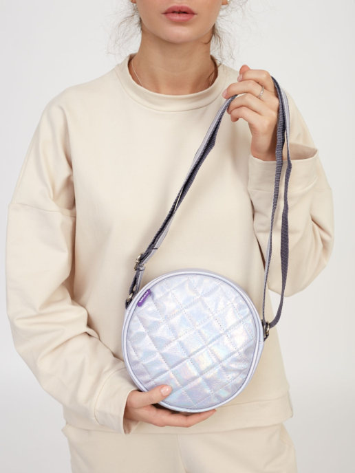 Bansa / Сумка Голографическая Лима Многоцвет/Подарок женщине/Сумка/Сумка на плечо/Маме/Подруге/Девушке