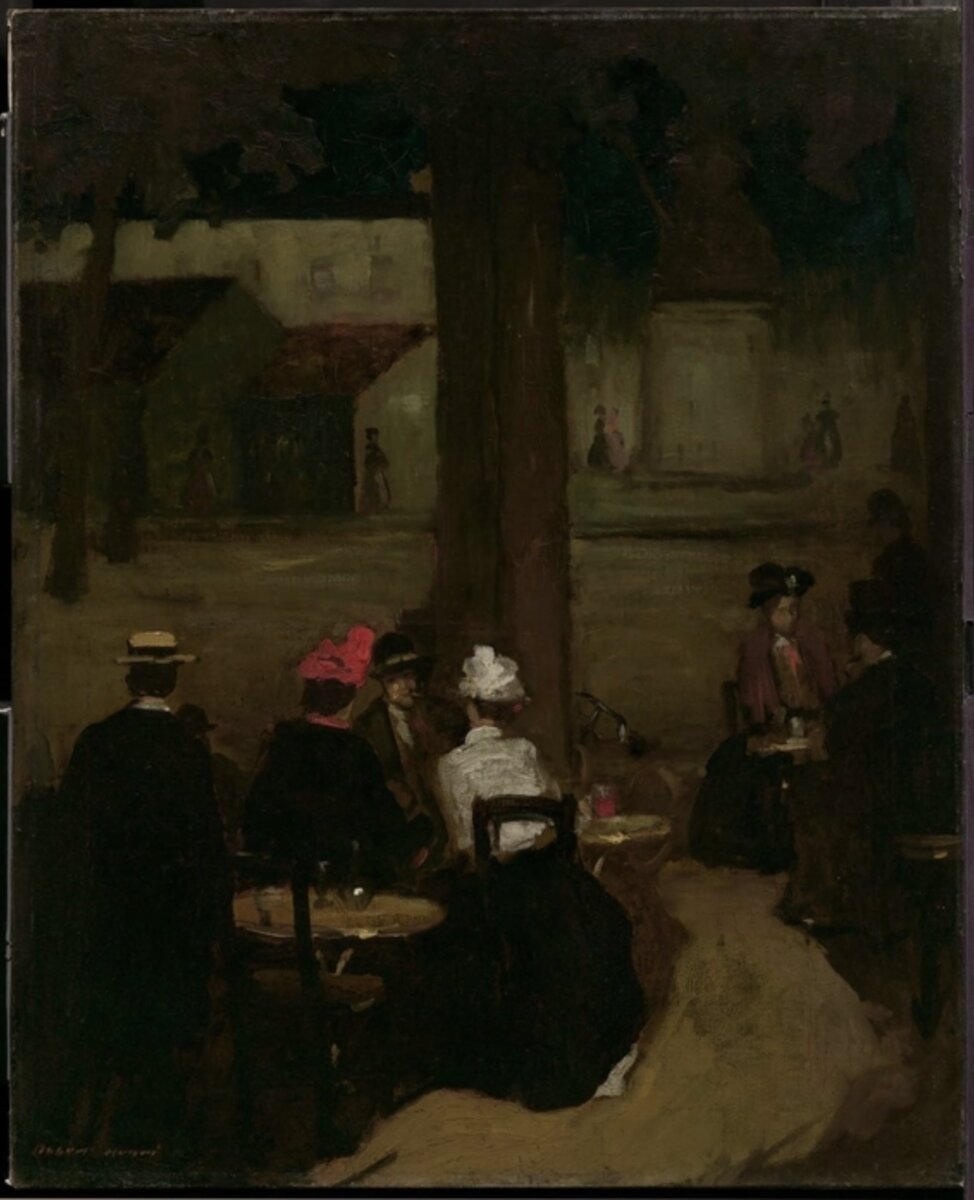 Роберт Генри. Cafe Terrace. Ок 1900 г. 