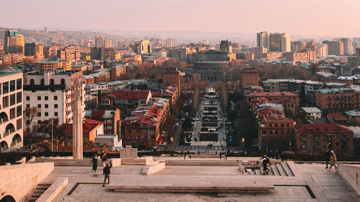 Вид на Ереван с Каскада.