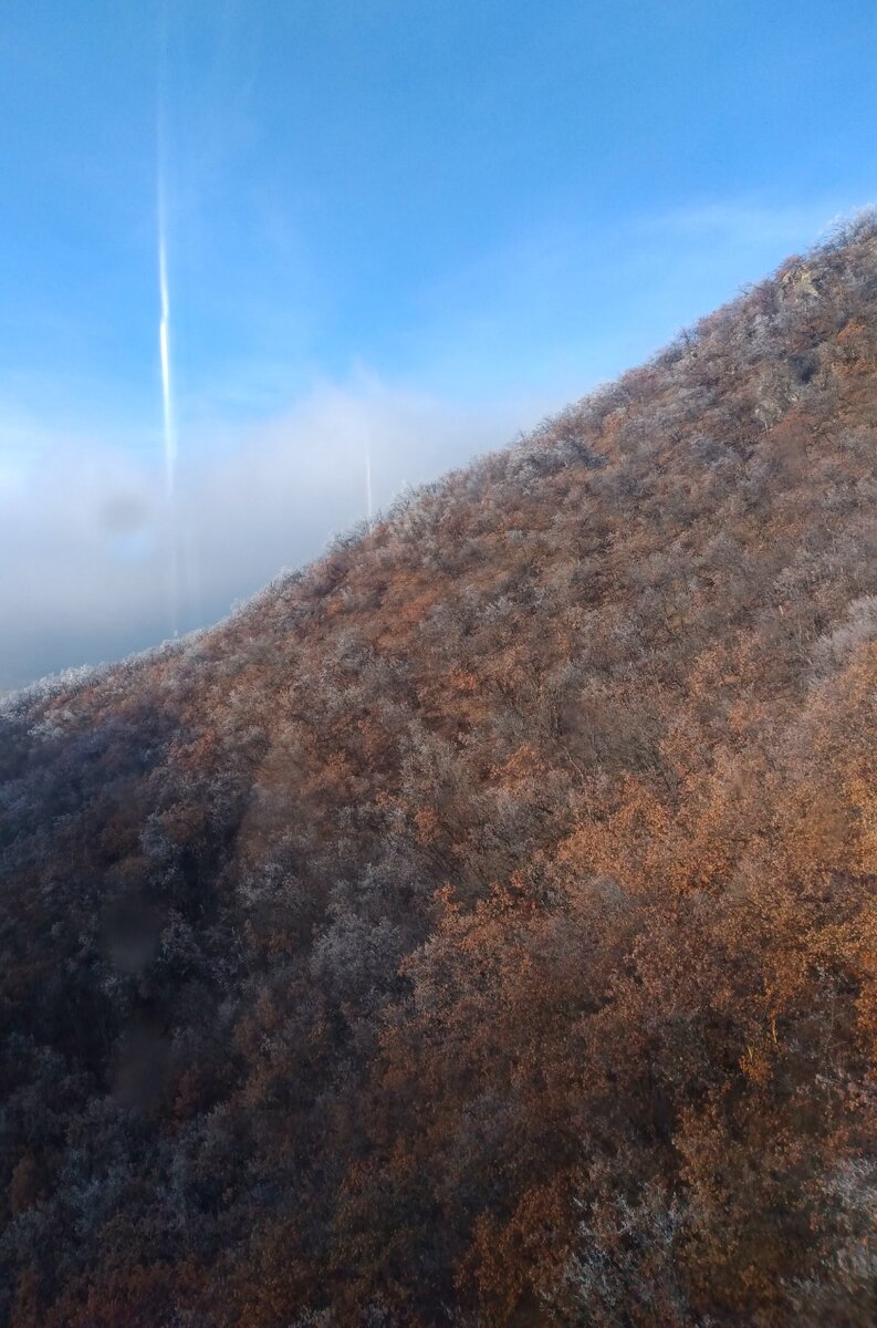 Фото автора. Сквозь туманную дымку проглядывают контуры невидимого мира