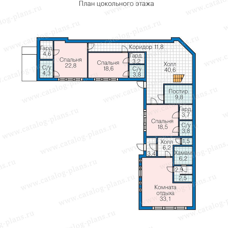 Проект г образного дома 1 этаж