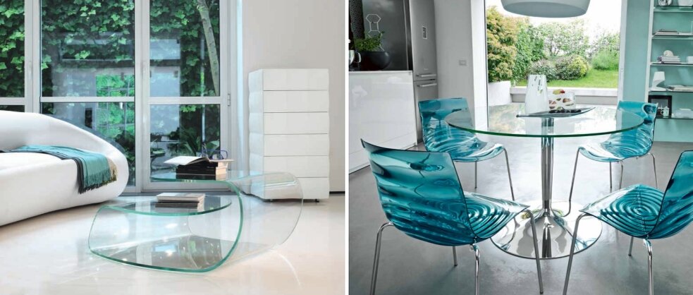 Прозрачная мебель — иллюзия невесомости или отсутствия.