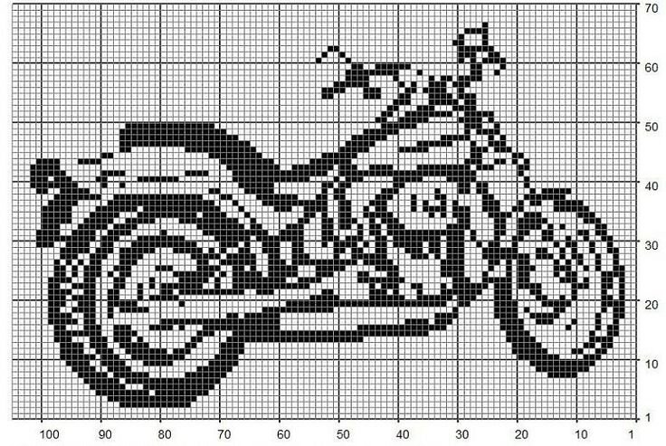 Мотоцикл крючком схема и описание