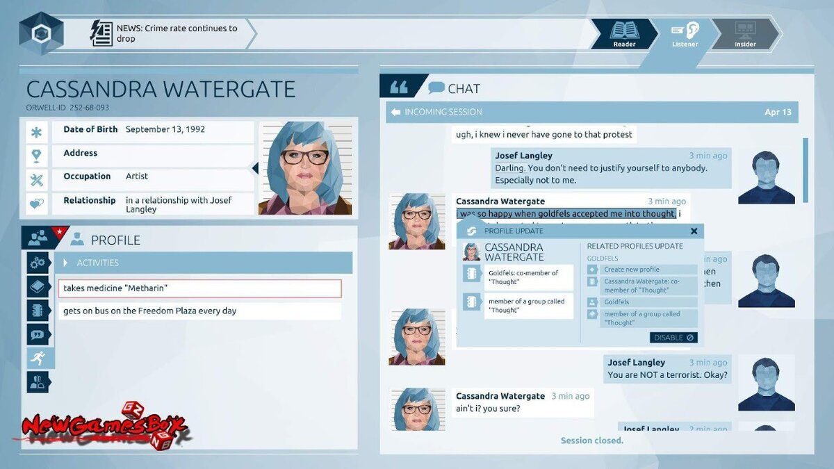 1. «Orwell: Keeping an Eye On You» (2016). 