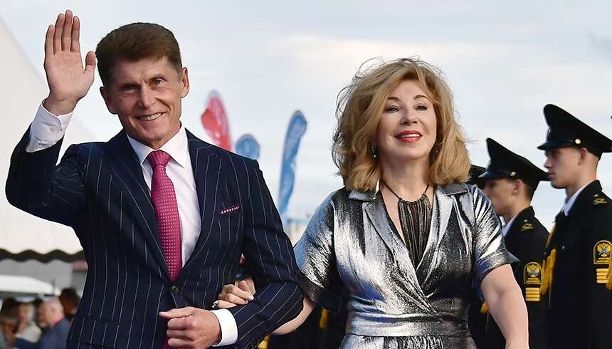 Олег Кожемяко и его супруга Ирина Герасименко. Фото: ТАСС