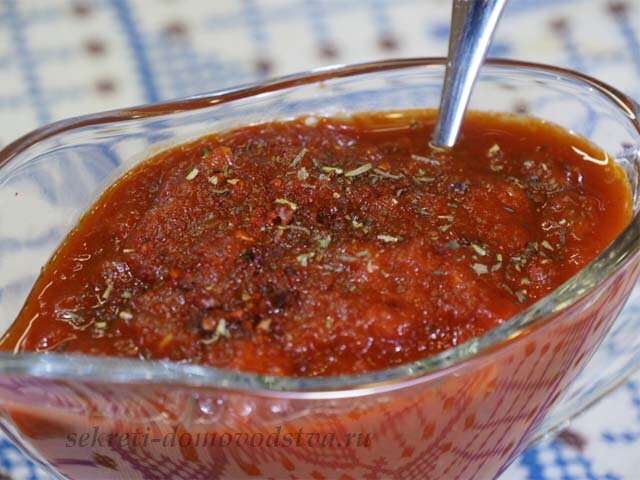 Густой соус барбекю