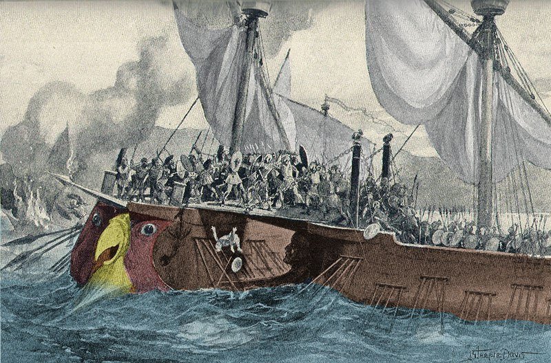 Абордаж времён Рима и Карфагена