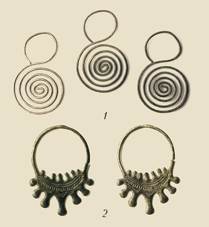 Спиральные височные кольца северян. Височные кольца древних славян. Височные кольца племени вятичей. Височные кольца Гнездово 10 век.