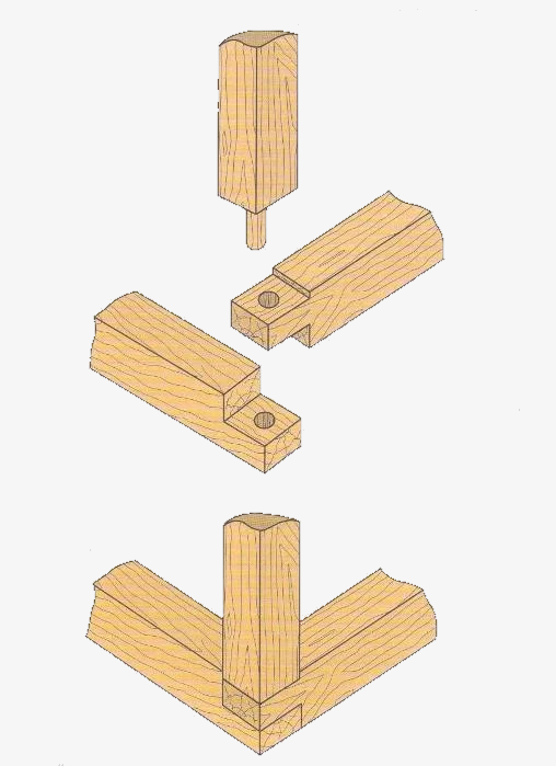 3 way wood joints - Google Search Деревообработка, Столярные работы, Соединение 