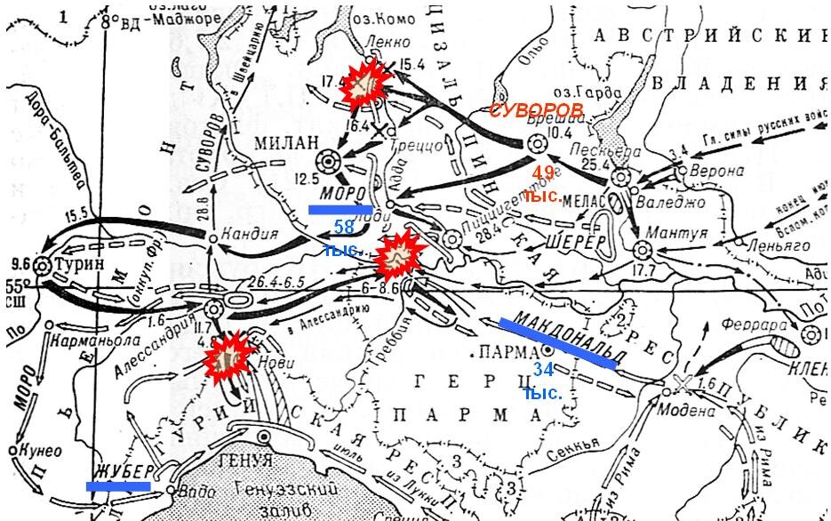 Карта при павле 1