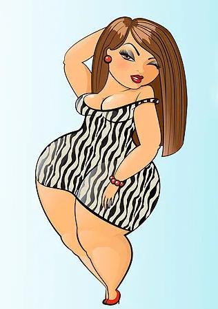 Толстая, не значит некрасивая. Фото с просторов интернета.