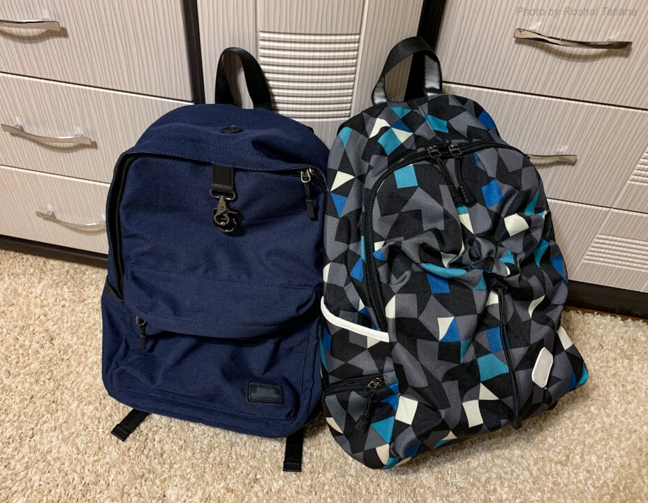 Рюкзаки, которые я беру абсолютно во все поездки. Фото сделано автором канала.