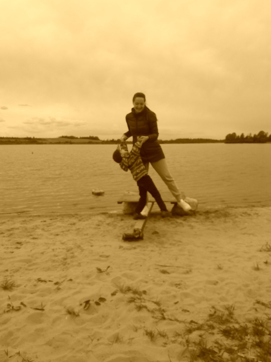 Не скучаем. Photo by my son. 