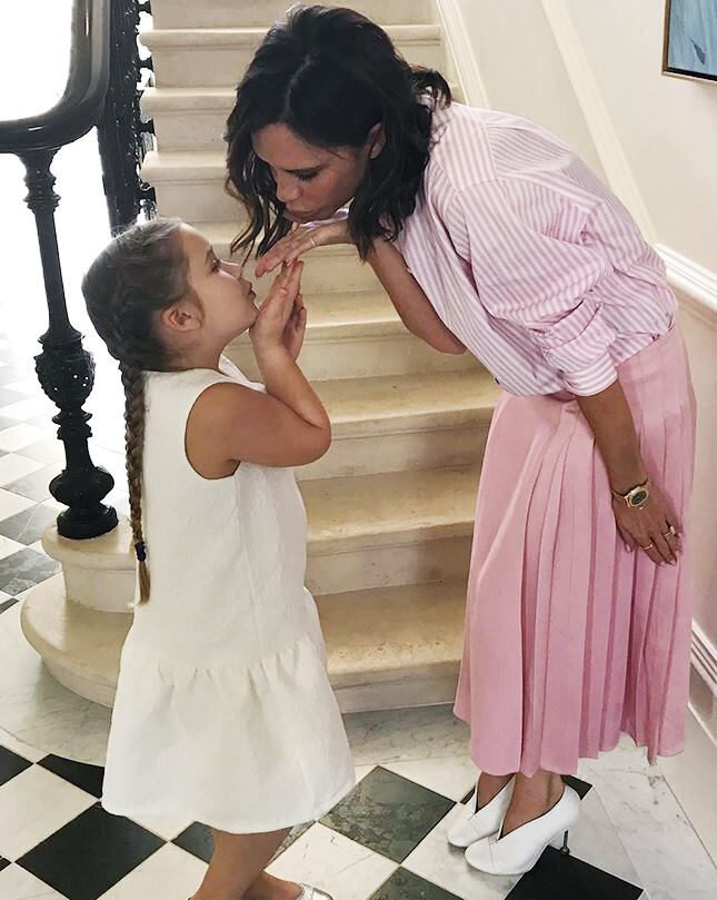 Виктория Бэкхэм с дочерью