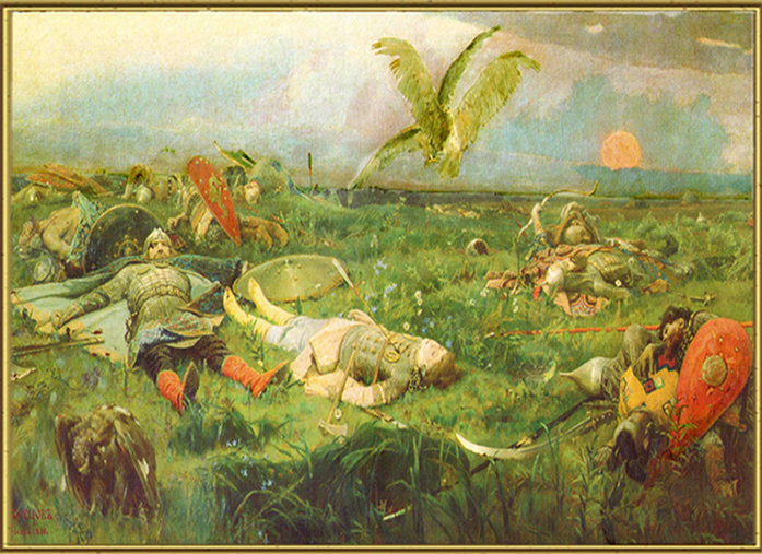 "После побоища Игоря Святославича с половцами". В. Васнецов.