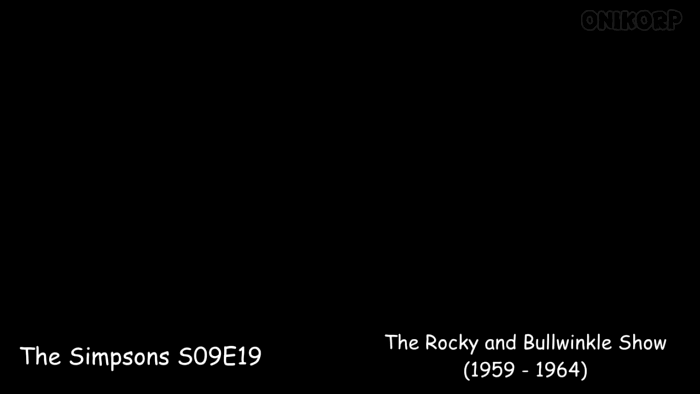 М/с Приключения Рокки и Бульвинкля (The Adventures of Rocky and Bullwinkle and Friends) //Фрагмент сериала Симпсоны, s09e19 (Видео создано onlikorp)