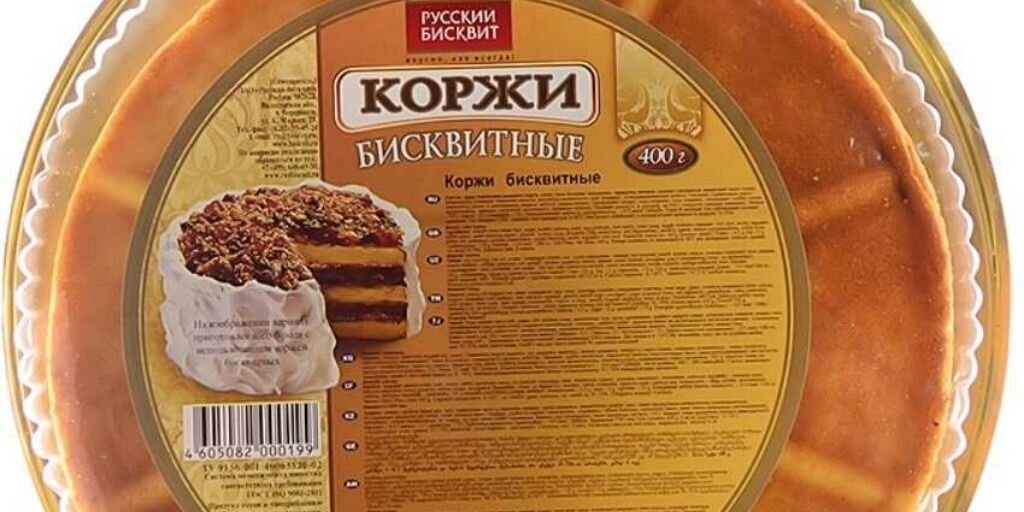 готовые бисквитные коржи