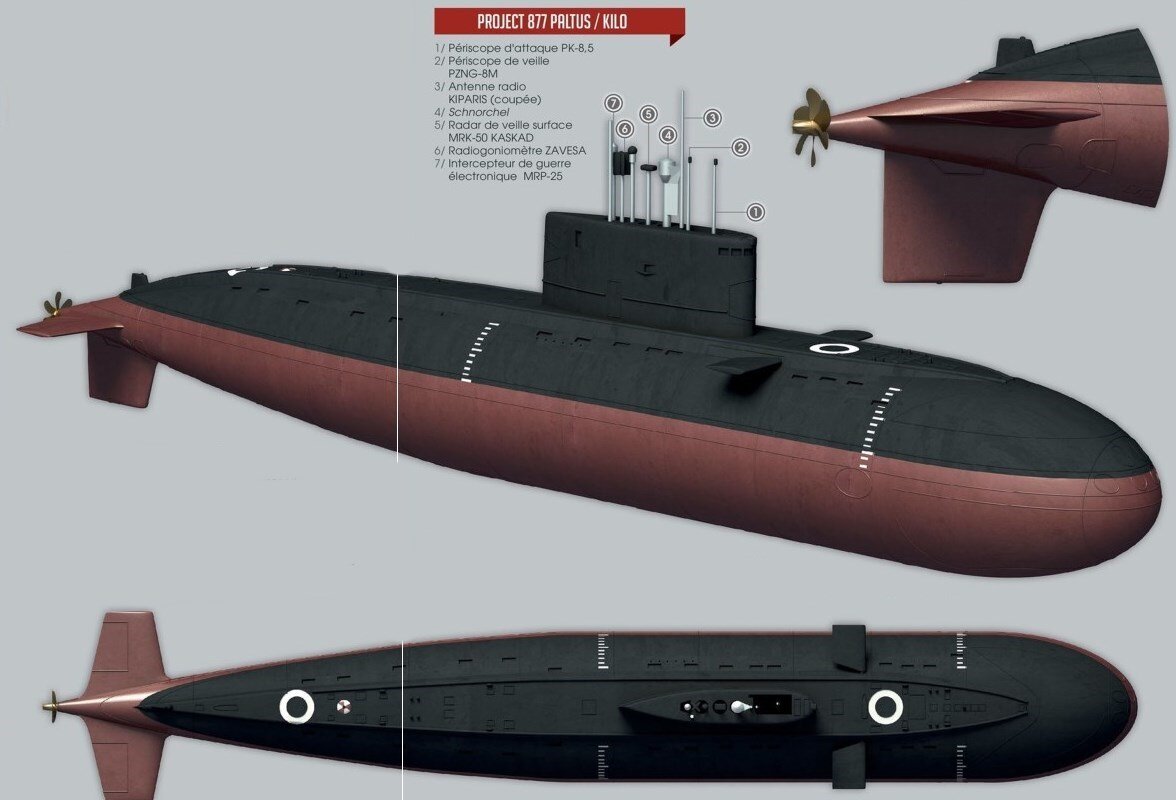 Большая дизель электрическая подводная лодка проекта 877