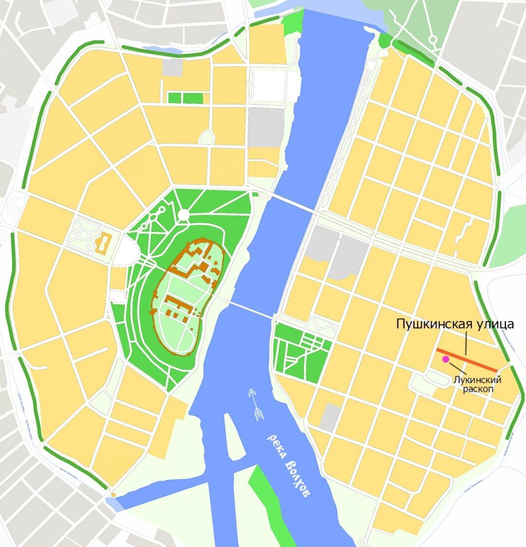 Пушкинская улица. Великий Новгород 