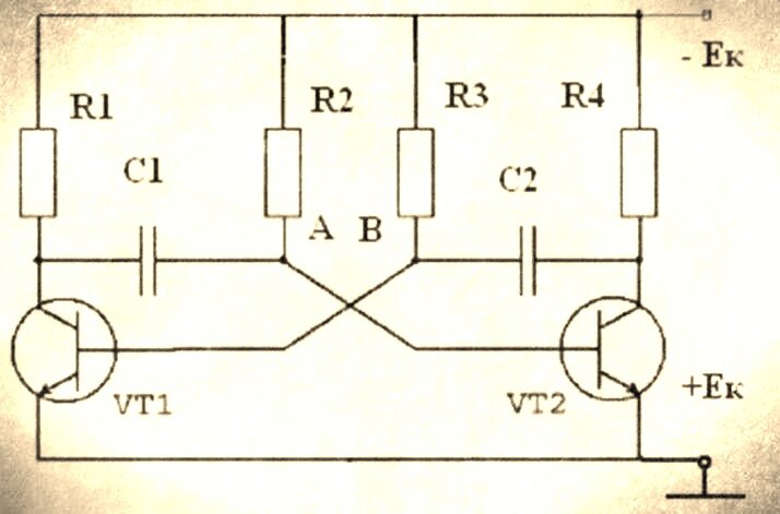 Мультивибратор схема 12v