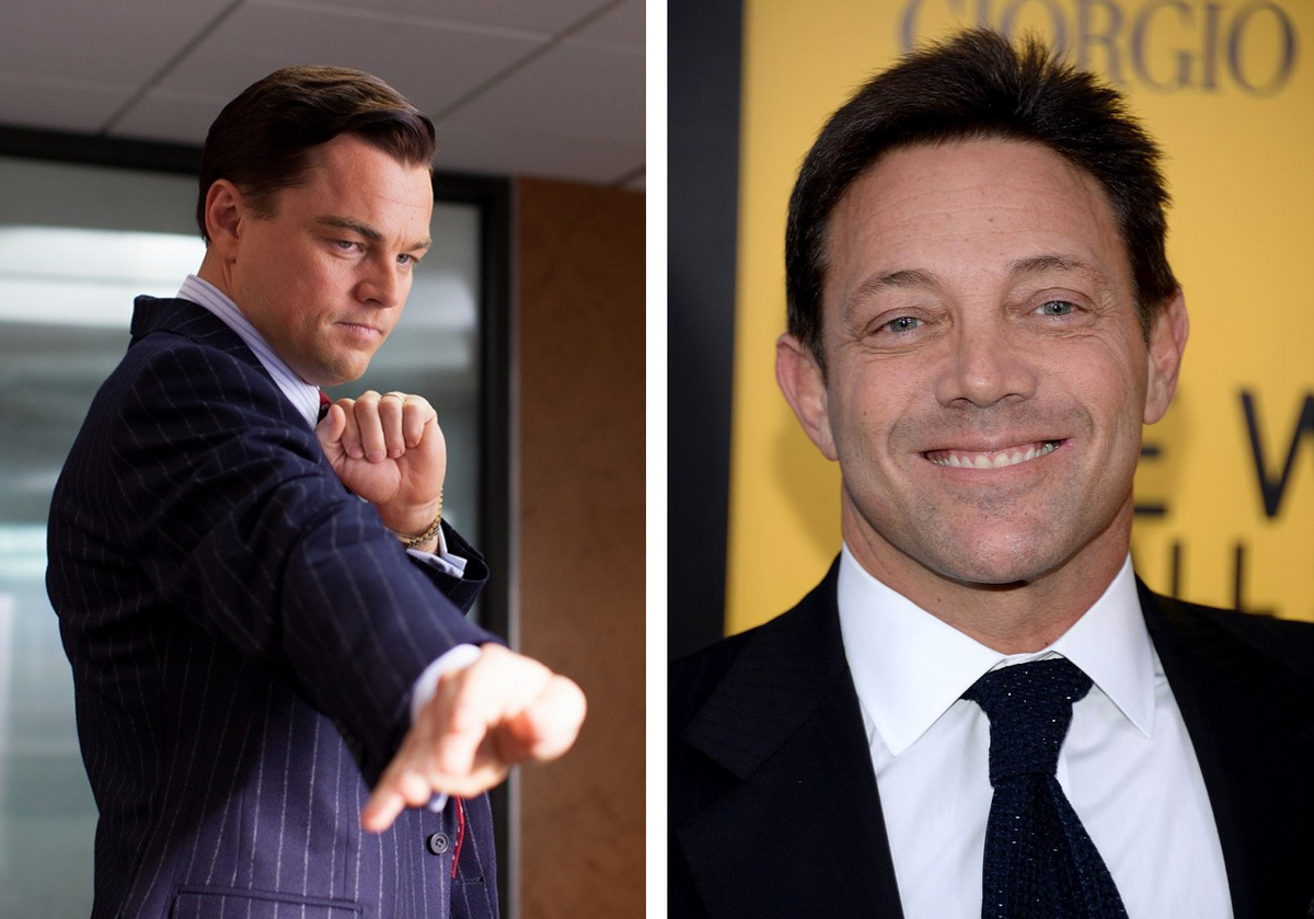 Леонардо Ди Каприо и Джордан Белфорт