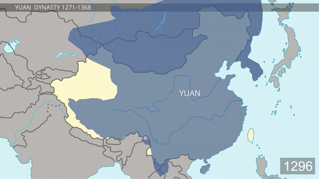Империя юань карта