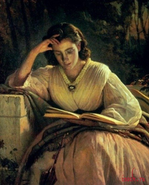 И.Н. Крамского «За чтением. Портрет С.Н. Крамской, жены» 1869