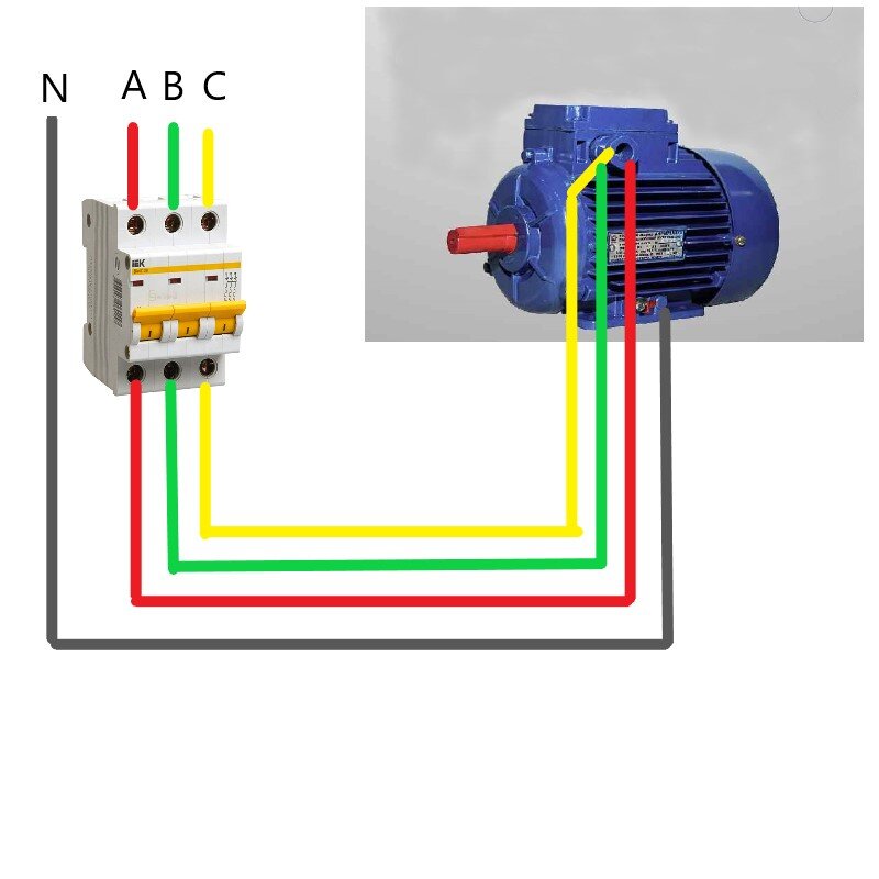 Как подключить электродвигатель, схема подключения