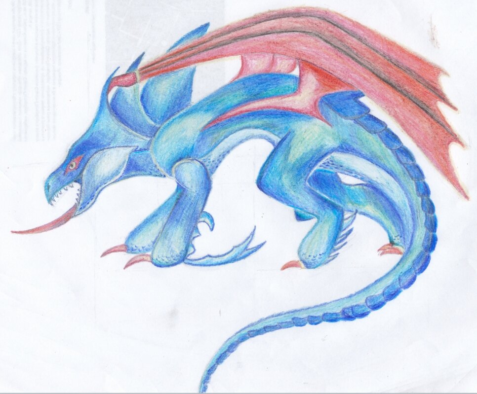 Первый рисунок, скорее всего, взят из известного мультика "Как Приручить Дракона"