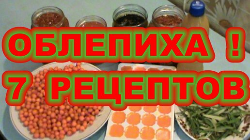 ОБЛЕПИХОВОЕ МАСЛО + РЕЦЕПТЫ ХРАНЕНИЯ ОБЛЕПИХИ НА ЗИМУ !