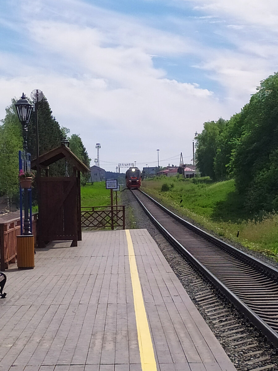 РА-3 "Орлан" прибывает на станцию Сортавала-центр.