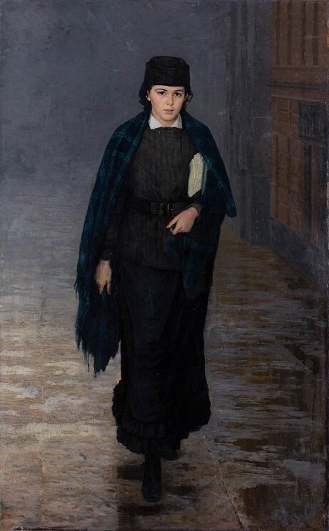 "Курсистка" (Николай Ярошенко, 1883 год).