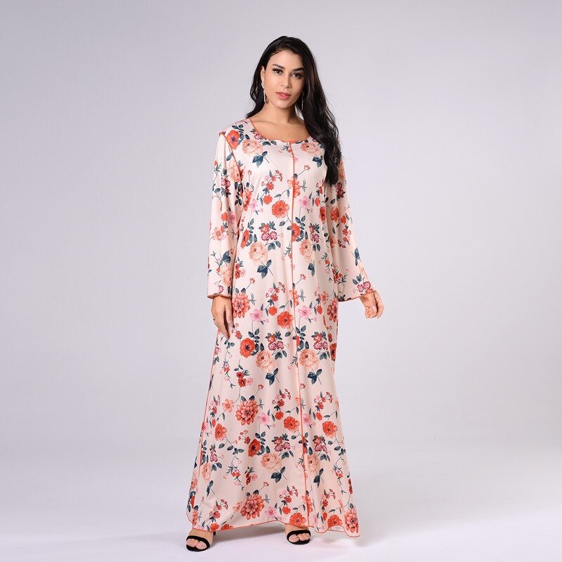 Длинное платье в цветочек