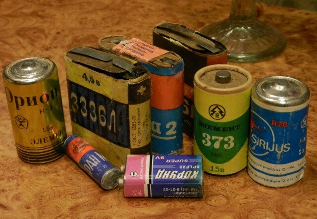 Батарейки СССР. Источник фото яндекс картинки