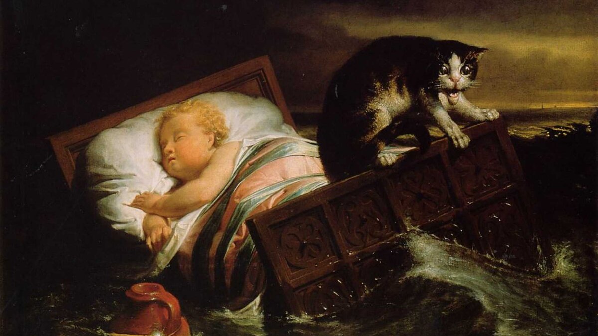 Картина Лоуренса Альма-Тадема "Наводнение в Бисбосе"